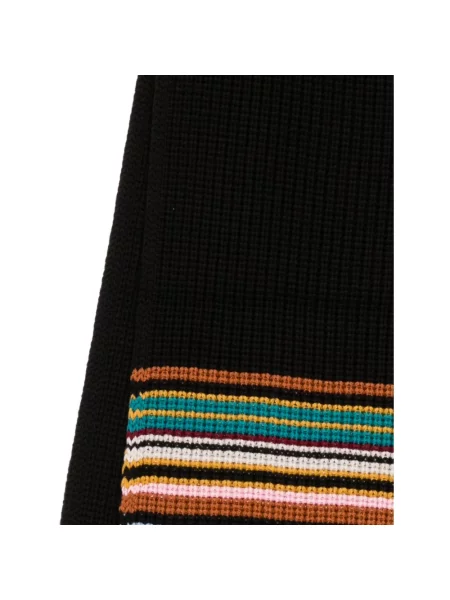 Szal Paul Smith wełniana w paski czarna