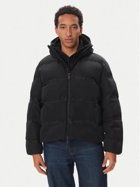 Calvin Klein Jeans Geacă din puf negru