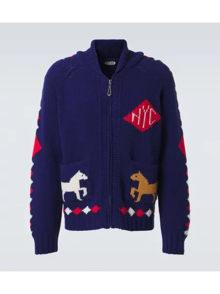 Volnene jopica Bode modra