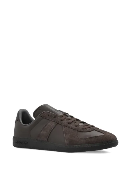 Cămașă Adidas cu dungi cu broderie clasică gri