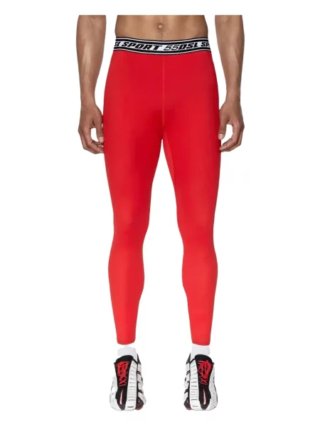 Pantaloni de trening Diesel roșu