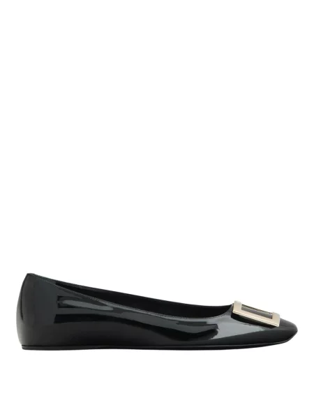 Balerinki Roger Vivier skórzane czarne