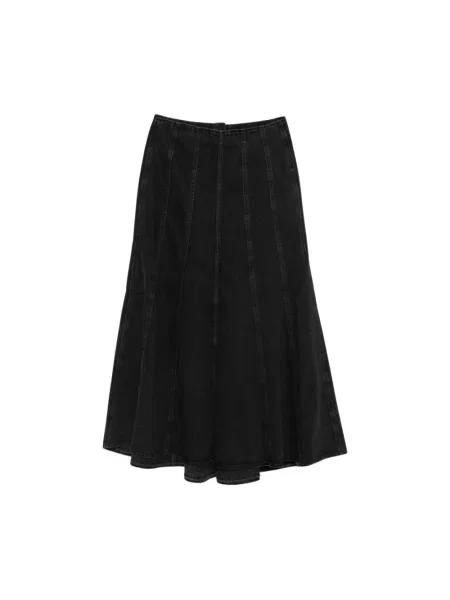 Spódnica jeansowa Levi's dzwony czarna