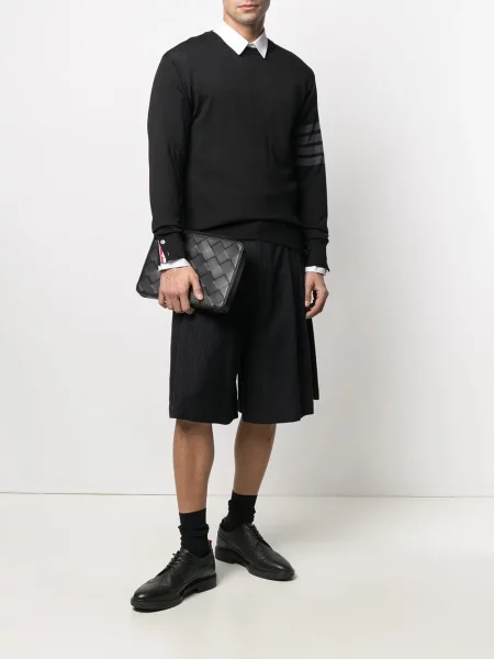 Pulover Thom Browne de lână clasic negru