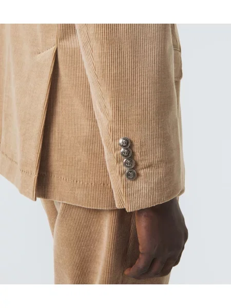 Costum Brunello Cucinelli de catifea cord maro