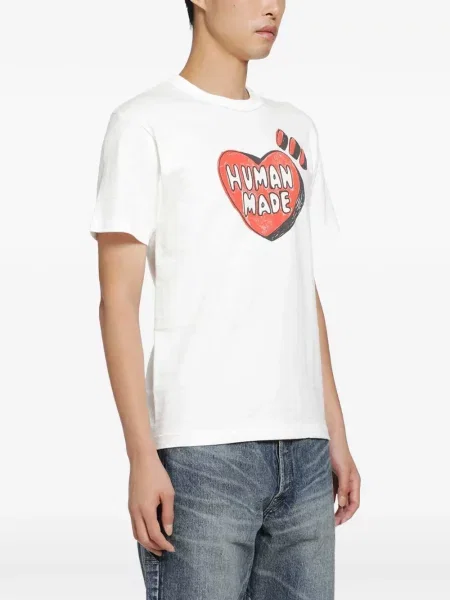 Koszulka Human Made z nadrukiem biała