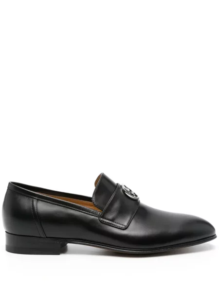 Pantofi loafer Gucci cu autograf negru