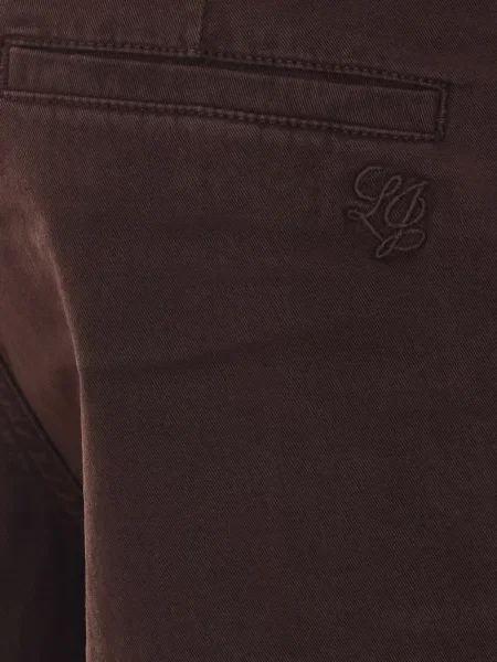 Blugi drepți Liu Jo cu broderie maro