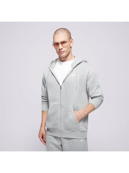 Nike Bluza Rozpinana M Nk Club Bb Fz Hoodie szara