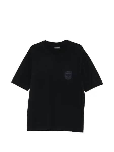 Tricou Emporio Armani cu decolteu rotund negru