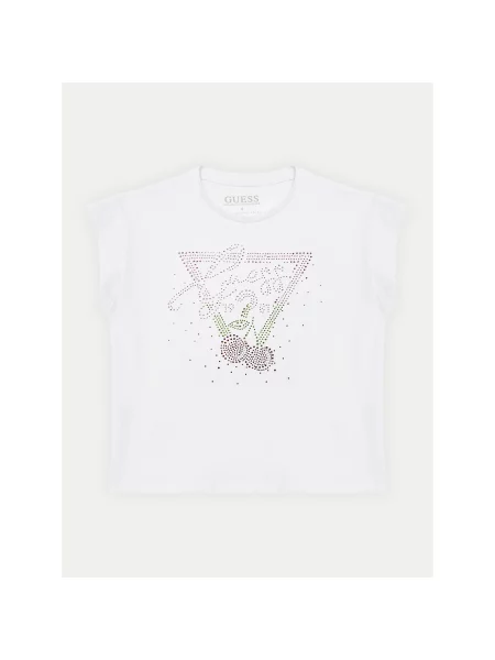 Guess T-Shirt Regular Fit λευκό