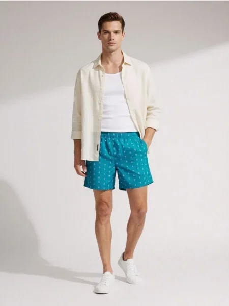 Sinsay Koupací kraťasy modrá