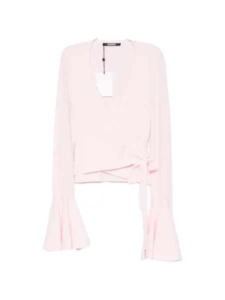 Pulover Jacquemus evazat roz
