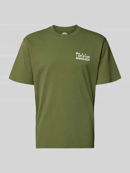 T-shirt z logo model „VERNAL” Dickies zielona