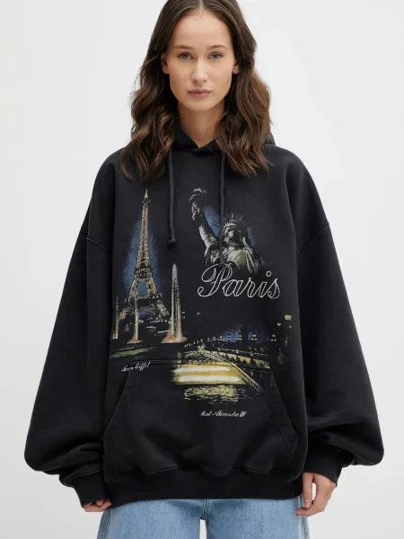 Μπλούζα VETEMENTS Paris Tourist μαύρο