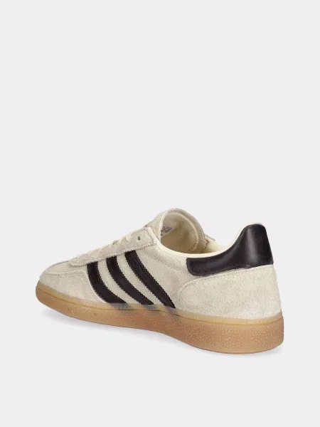 Кожаные кеды Adidas бежевые