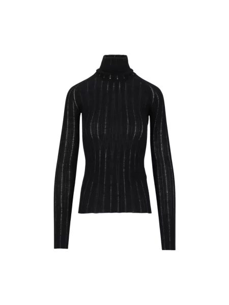Sweter z golfem Durazzi Milano do golfa czarny
