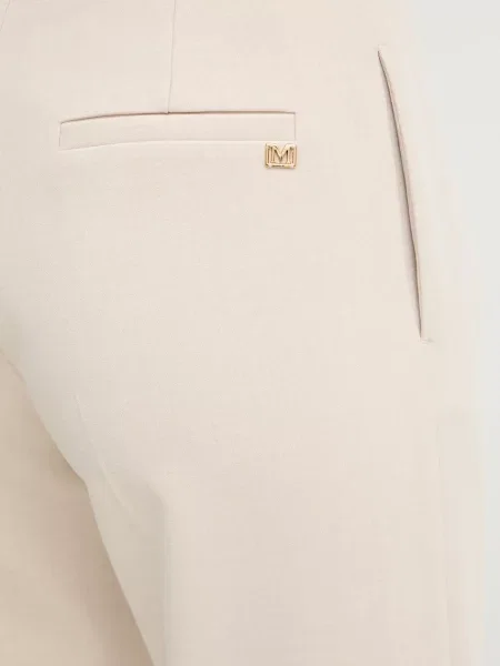 Брюки Marciano Guess с высокой посадкой бежевые