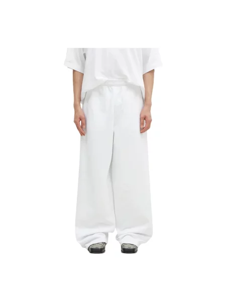 VETEMENTS spodnie dresowe Embroidered Logo białe