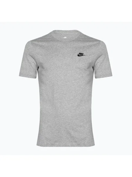 Tricou pentru bărbați Nike Sportswear Club dark grey heather/black negru