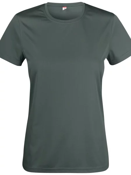 Clique Basic Active-T koszulka z interlock – pistol szara