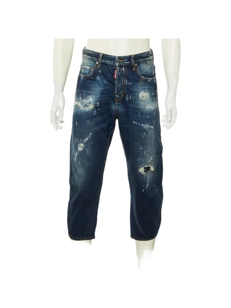 Blugi Dsquared2 zdrențuiți albastru