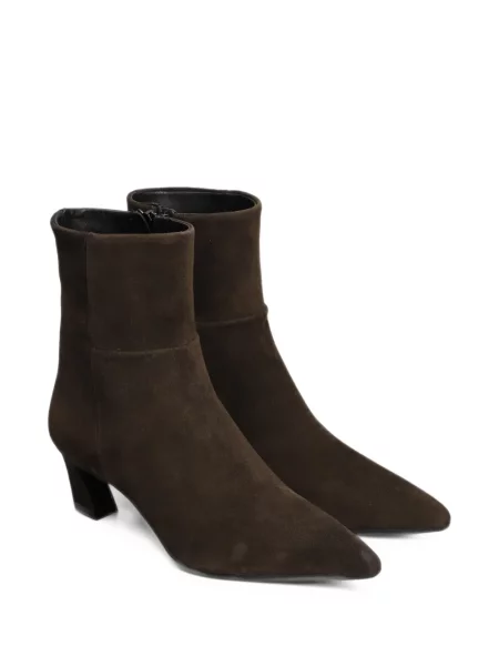 Botine Evaluna din piele de căprioară maro