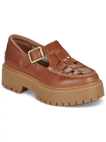 Baleríny Timberland v městském stylu s kamínky hnědé