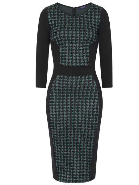 HotSquash Rochie mulate verde negru