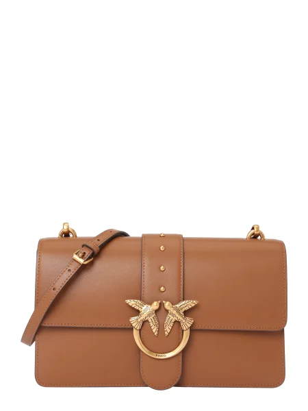 PINKO Torba za čez ramo LOVE ONE CLASSIC' rjava