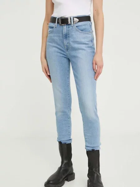 Levi's jeansy RETRO HIGH SKINNY niebieski