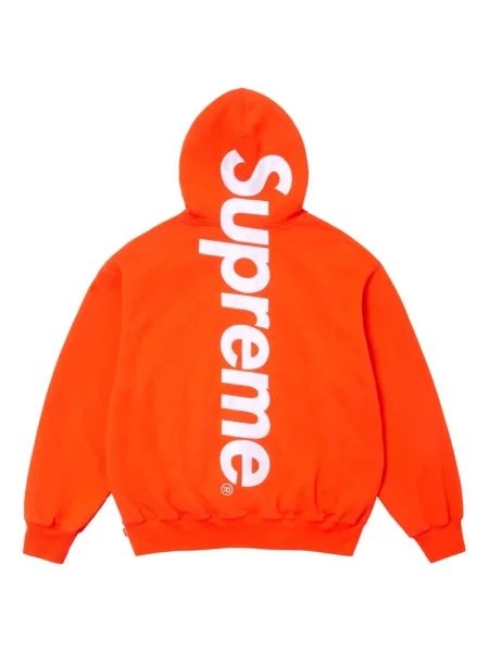 Hanorac cu glugă Supreme din satin cu aplicații