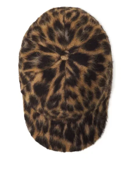 Șapcă Lanvin cu imagine cu model leopard maro