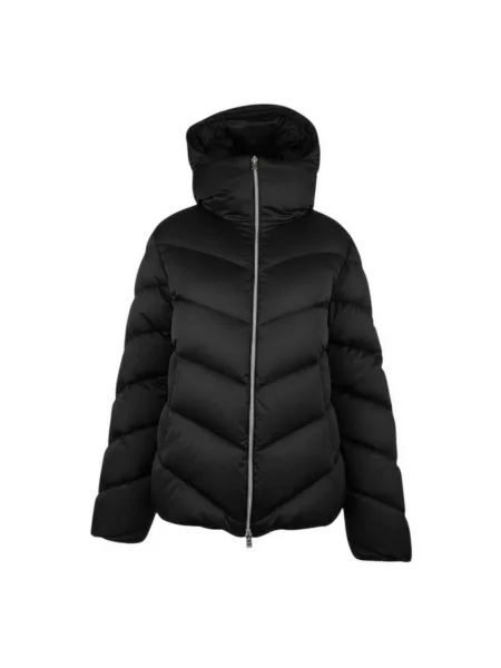 Pikowana kurtka puchowa Herno czarna