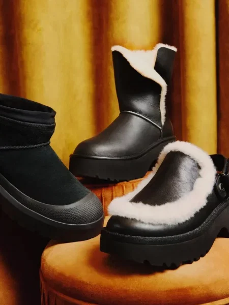 Мини сапоги Ugg черные