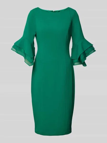 Sukienka koktajlowa o długości do kolan z okrągłym dekoltem Adrianna Papell