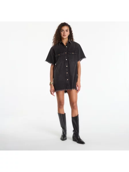 Дънкова рокля Allsaints кафяво