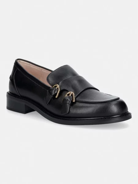 Coccinelle mocasini pentru femei din piele negru