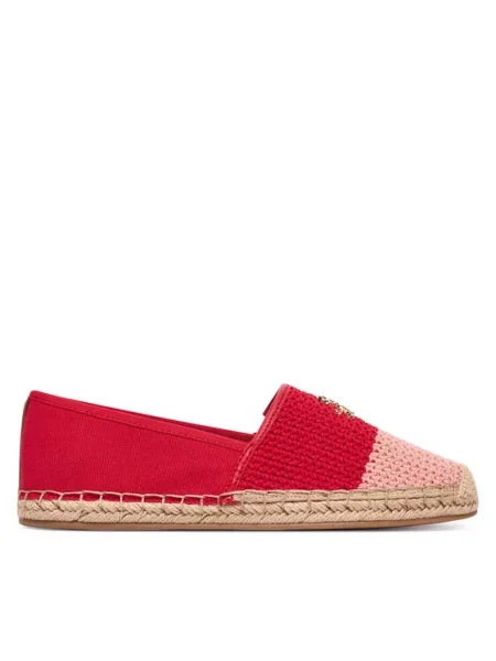 Tommy Hilfiger Espadrile Script Crochet Espadrille roșu