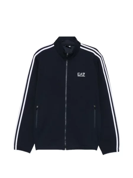 Trening Ea7 Emporio Armani cu dungi cu imagine albastru