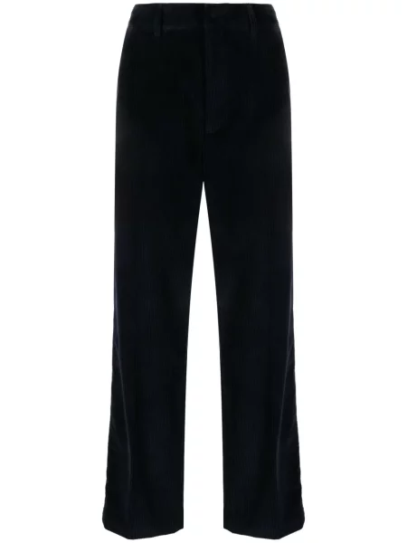 Pantaloni Palm Angels de catifea cord cu dungi albastru