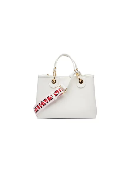 Ročna torba Emporio Armani bela