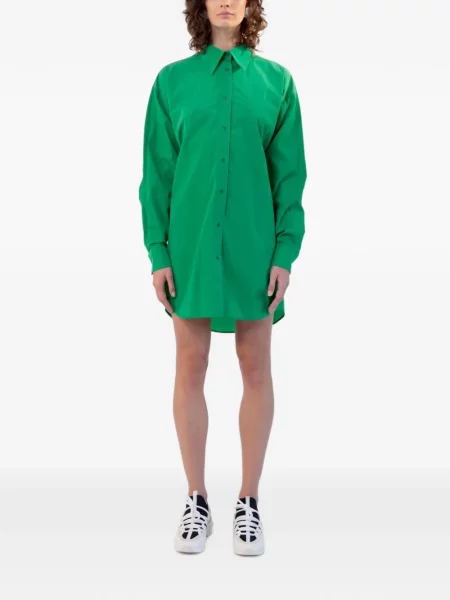 Rochie tip cămașă Maison Rabih Kayrouz verde
