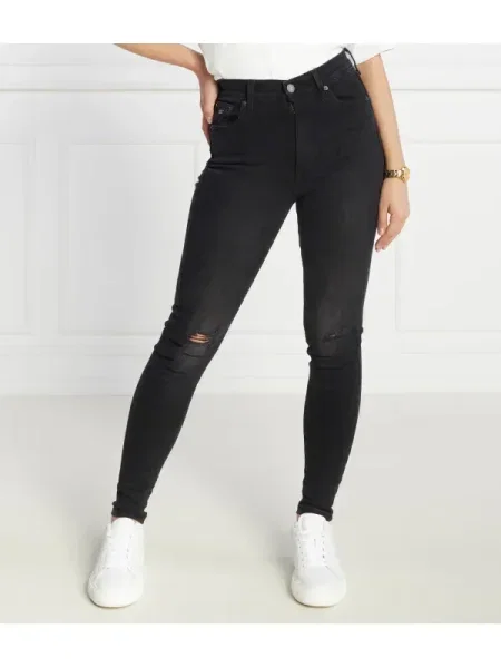 Tommy Jeans Farmer SYLVIA | Super Skinny fit | high rise fekete