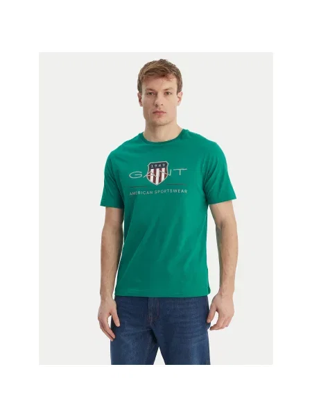 Gant T-Shirt Archive Shield πράσινο