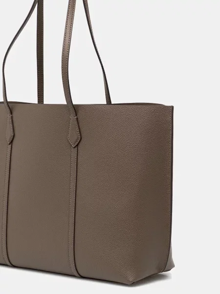 Geantă shopper Tory Burch din piele bej