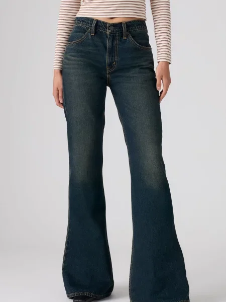 LEVI'S ® Džínsy PUDDLE SNAP FLARE tmavomodrá