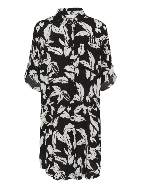 Kaffe Dolga srajca KAHildur kit črna