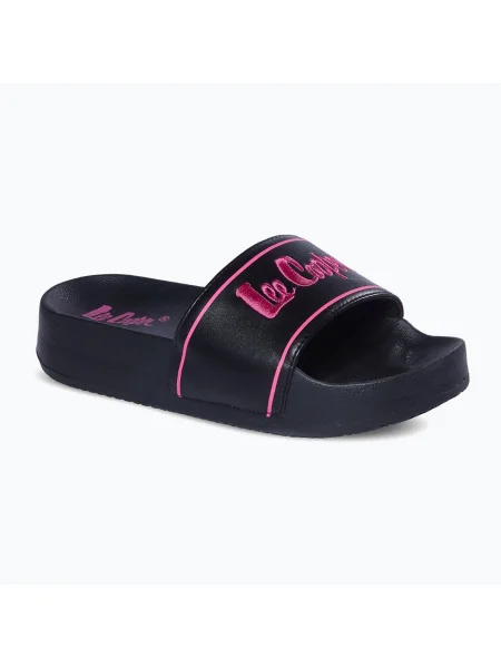 Flip-flops pentru femei Lee Cooper negru/roz negru