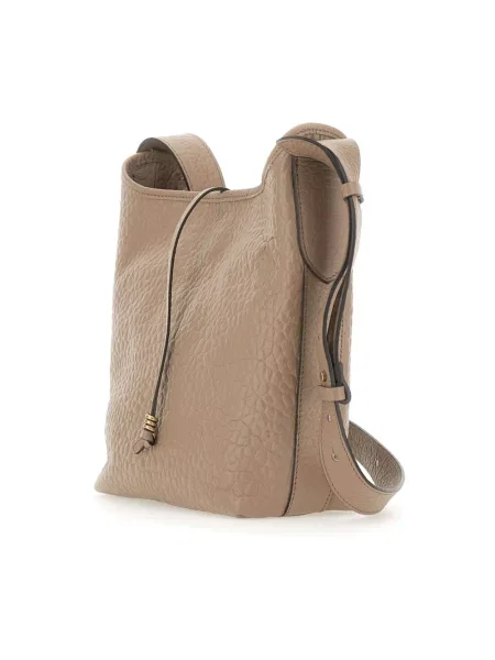 Torebka crossbody Gianni Chiarini skórzana beżowa
